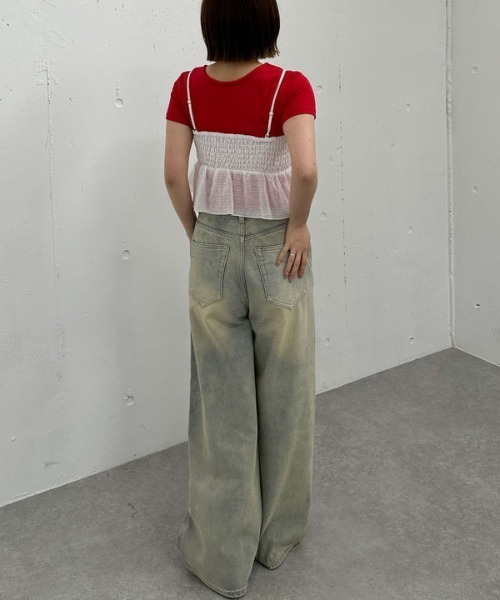 archives（アルシーヴ）の「針抜きハートちびＴｅｅ（Tシャツ/カットソー・レディース・レッド/ネイビー/アイボリー・MEDIUM）」の10枚目の写真