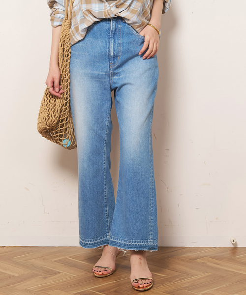 AP STUDIO(エーピーストゥディオ)の「【GREAT HABIT DENIM/グレートハビットデニム】BOOTY JEAN INDIGO(デニムパンツ・レディース・ブルー・23/24/25)」の1枚目の写真