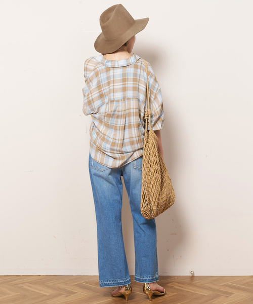 AP STUDIO(エーピーストゥディオ)の「【GREAT HABIT DENIM/グレートハビットデニム】BOOTY JEAN INDIGO(デニムパンツ・レディース・ブルー・23/24/25)」の5枚目の写真