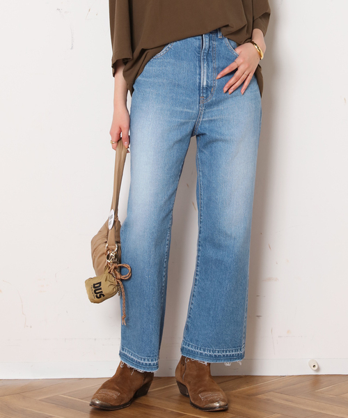 AP STUDIO(エーピーストゥディオ)の「【GREAT HABIT DENIM/グレートハビットデニム】BOOTY JEAN INDIGO(デニムパンツ・レディース・ブルー・23/24/25)」の4枚目の写真