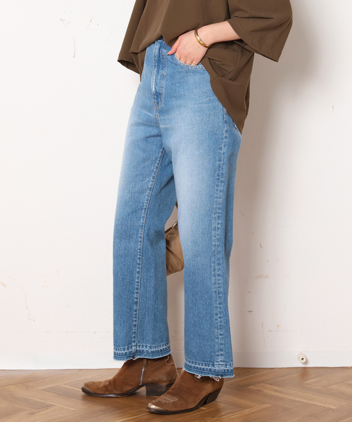 AP STUDIO(エーピーストゥディオ)の「【GREAT HABIT DENIM/グレートハビットデニム】BOOTY JEAN INDIGO(デニムパンツ・レディース・ブルー・23/24/25)」の3枚目の写真