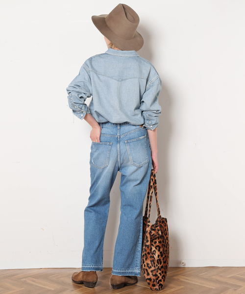 AP STUDIO(エーピーストゥディオ)の「【GREAT HABIT DENIM/グレートハビットデニム】BOOTY JEAN INDIGO(デニムパンツ・レディース・ブルー・23/24/25)」の18枚目の写真