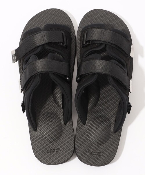 美品 Suicoke アパルトモン別注 ストラップ サンダル グレージュ 23