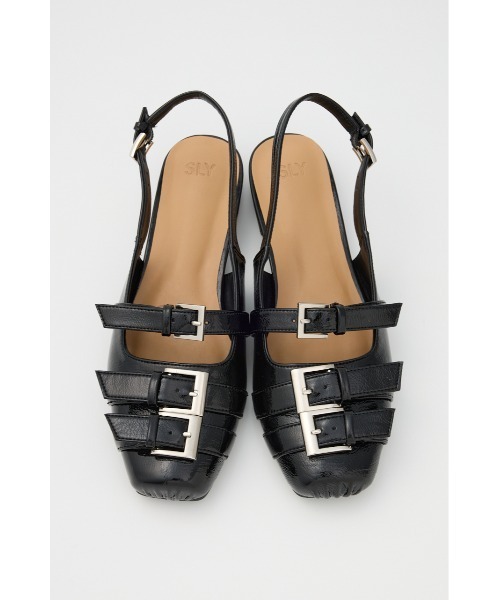 SLY（スライ）の「MANY BELTED FLATS メニー ベルティド フラット（サンダル・レディース・レッド/ブラック・SMALL/MEDIUM/LARGE）」の22枚目の写真