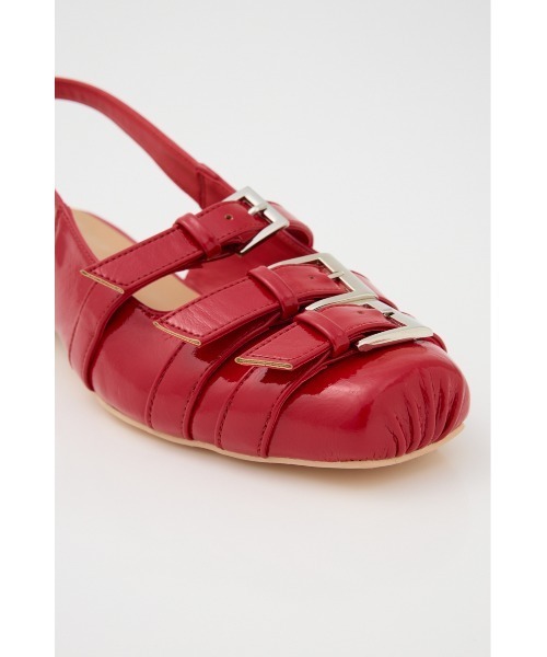 SLY（スライ）の「MANY BELTED FLATS メニー ベルティド フラット（サンダル・レディース・レッド/ブラック・SMALL/MEDIUM/LARGE）」の7枚目の写真