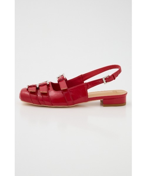 SLY（スライ）の「MANY BELTED FLATS メニー ベルティド フラット（サンダル・レディース・レッド/ブラック・SMALL/MEDIUM/LARGE）」の12枚目の写真