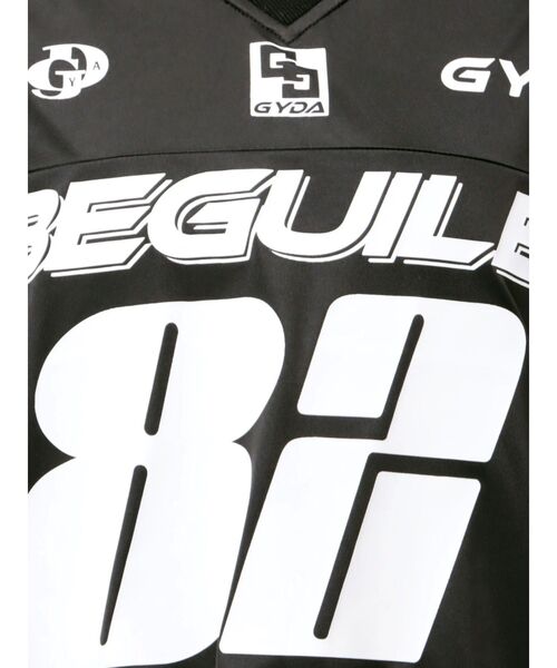 GYDA（ジェイダ）の「BEGUILE 82SPORTY VネックBIG Tシャツ（Tシャツ/カットソー・レディース・オフホワイト/ブラック/パープル・FREE）」の11枚目の写真