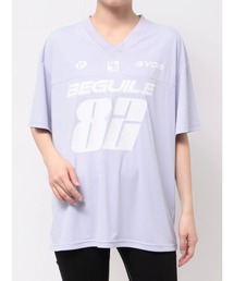 GYDA | BEGUILE 82SPORTY VネックBIG Tシャツ(Tシャツ/カットソー)