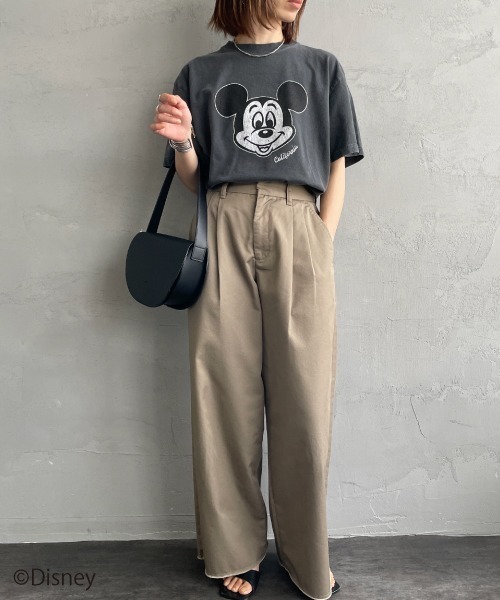 GOOD ROCK SPEED（グッドロックスピード）の「[GOOD ROCK SPEED/グッドロックスピード] 別注 MICKEY MOUSE / プリントTシャツ / ディズニー（Tシャツ/カットソー・レディース・チャコール・M/L/XL）」の3枚目の写真