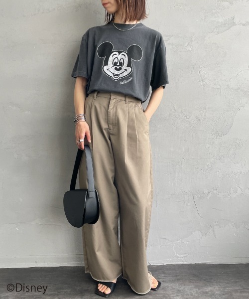 GOOD ROCK SPEED（グッドロックスピード）の「[GOOD ROCK SPEED/グッドロックスピード] 別注 MICKEY MOUSE / プリントTシャツ / ディズニー（Tシャツ/カットソー・レディース・チャコール・M/L/XL）」の16枚目の写真