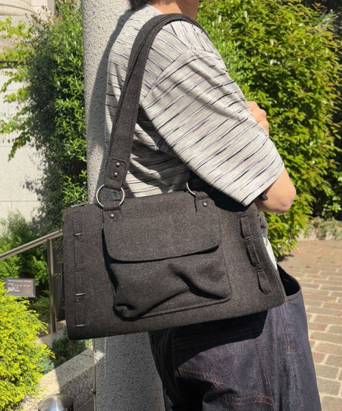 セール】【EPNK】Nep yarn mini boston bag / ネップヤーンミニ