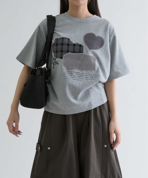 epnok（エプノック）の「【EPNK】Nep yarn mini boston bag / ネップヤーンミニボストンバッグ（ハンドバッグ・メンズ・チャコールグレー/サンドベージュ・FREE）」の11枚目の写真