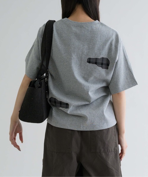 epnok（エプノック）の「【EPNK】Nep yarn mini boston bag / ネップヤーンミニボストンバッグ（ハンドバッグ・メンズ・チャコールグレー/サンドベージュ・FREE）」の13枚目の写真