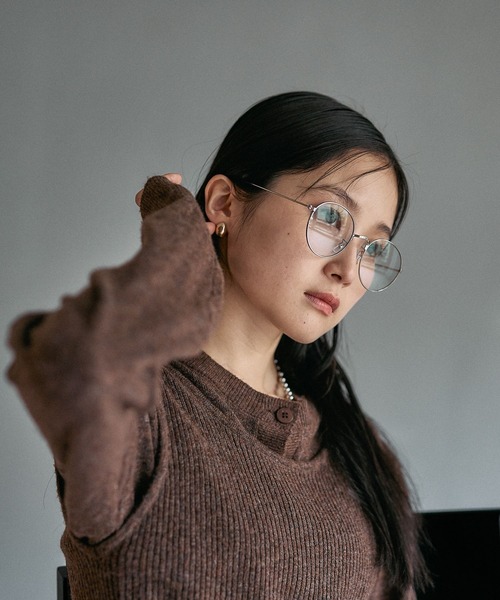 LEPSIM（レプシィム）の「調光ファッショングラス　451342（メガネ・レディース・ブラック/ホワイト/キャメル/ライトグレー/ベージュ系その他/グレー・ONE SIZE）」の18枚目の写真
