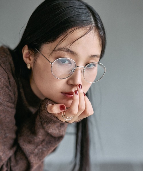 LEPSIM（レプシィム）の「調光ファッショングラス　451342（メガネ・レディース・ブラック/ホワイト/キャメル/ライトグレー/ベージュ系その他/グレー・ONE SIZE）」の19枚目の写真