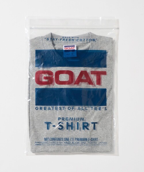green label relaxing(グリーンレーベルリラクシング)の「<GOAT>ボックス Tシャツ(Tシャツ/カットソー・メンズ・グレー系/ブラック/ネイビー/ダークグレー/ライトグレー/ホワイト・M/XL/L/S)」の14枚目の写真