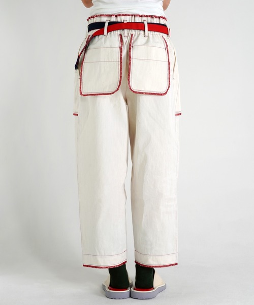 TUCKSHOP(タックショップ)の「OUT POCKET JEANS / アウト ポケット ジーンズ(デニムパンツ・メンズ・オフホワイト/レッド・1/2)」の9枚目の写真