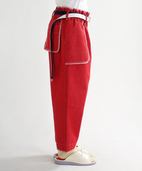 TUCKSHOP(タックショップ)の「OUT POCKET JEANS / アウト ポケット ジーンズ(デニムパンツ・メンズ・オフホワイト/レッド・1/2)」の16枚目の写真