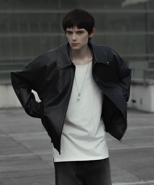 remer(リメール)の「loose quilting vintage blouson / ルーズキルティングヴィンテージブルゾン(ブルゾン・メンズ・ブラック/チャコールグレー・SMALL/X-SMALL/LARGE/MEDIUM)」の15枚目の写真