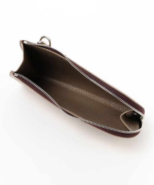 BEAMS F(ビームスエフ)の「CHAMBORD SELLIER / petit ANGERS レザー ミニクラッチバッグ(トートバッグ・メンズ・カーキ/ブラック・ONE SIZE)」の9枚目の写真