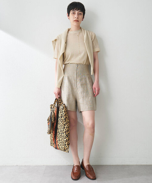 Whim Gazette（ウィムガゼット）の「ラメプルオーバー（ニット/セーター・レディース・ベージュ/シルバー・FREE）」の14枚目の写真