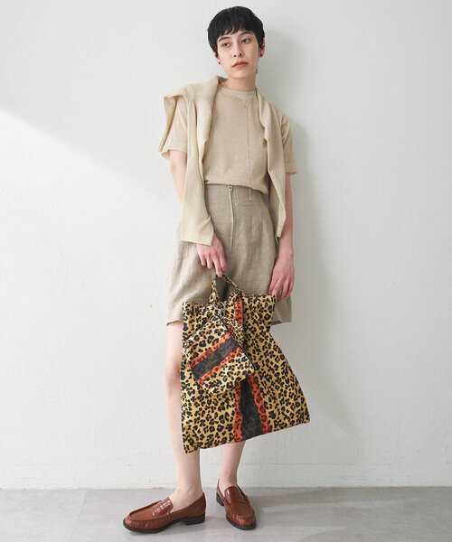 Whim Gazette（ウィムガゼット）の「ラメプルオーバー（ニット/セーター・レディース・ベージュ/シルバー・FREE）」の20枚目の写真