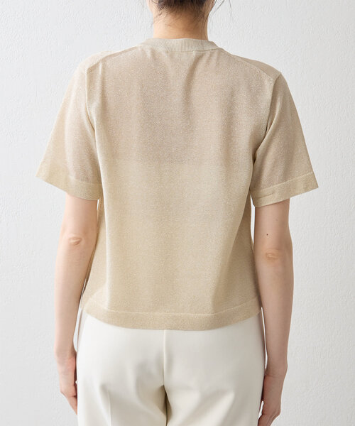 Whim Gazette（ウィムガゼット）の「ラメプルオーバー（ニット/セーター・レディース・ベージュ/シルバー・FREE）」の8枚目の写真