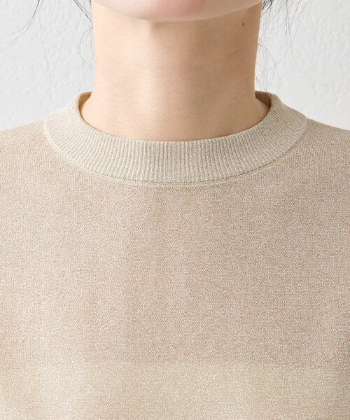 Whim Gazette（ウィムガゼット）の「ラメプルオーバー（ニット/セーター・レディース・ベージュ/シルバー・FREE）」の9枚目の写真