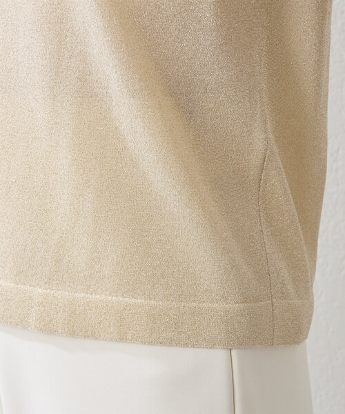 Whim Gazette（ウィムガゼット）の「ラメプルオーバー（ニット/セーター・レディース・ベージュ/シルバー・FREE）」の11枚目の写真