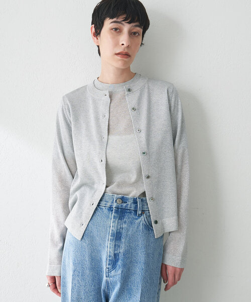 ウィムガゼット　ラメプルオーバー Whim Gazette(ウィム ガゼット)｜ラメプルオーバー/ベージュ の通販