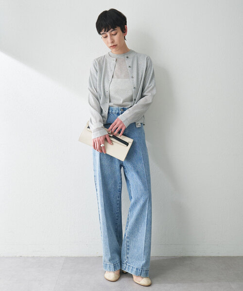 Whim Gazette ハンソデTWEEDYニットプルオーバー ハンソデTWEEDYニットプルオーバー | Whim Gazette(ウィム