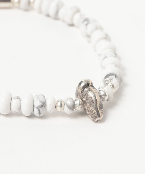 SunKu(サンク)の「SunKu / Stone Bracelet(ブレスレット・メンズ・ロイヤルブルー/ホワイト/ブラック・ONE SIZE)」の4枚目の写真