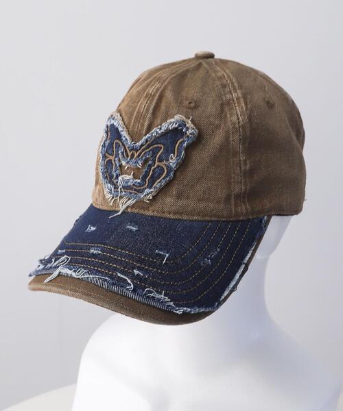 WEGO（ウィゴー）の「WEGO/バタフライフリンジダメージキャップ（キャップ・レディース・ブラック/ブラウン・FREE）」の2枚目の写真