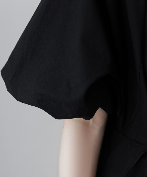 DAY CLOSET(デイ クローゼット)の「レディース ぽわん袖ウエストギャザーティアードロングワンピース(ワンピース・レディース・ブルー系その他/ホワイト/ブラック・S/M)」の22枚目の写真