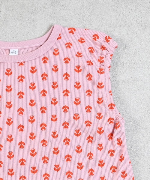 MARKEY'S(マーキーズ)の「総柄ラッフルヘムカットソー(Tシャツ/カットソー・キッズ・グリーン/ピンク/ブラック・80/90/100/110/120/130)」の12枚目の写真
