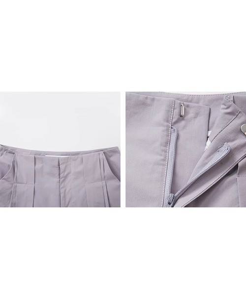 Fano Studios(ファノ ストゥディオズ)の「フロントプリーツ コットンワイドパンツ FX25K042【Fano Studios】(スラックス・レディース・パープル系・L/M/S)」の12枚目の写真