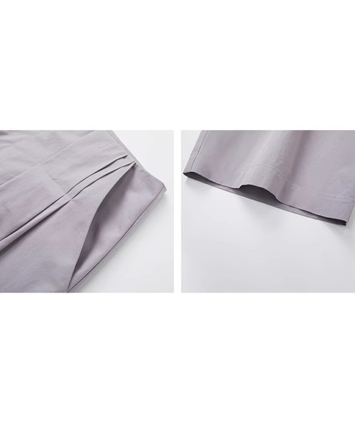 Fano Studios(ファノ ストゥディオズ)の「フロントプリーツ コットンワイドパンツ FX25K042【Fano Studios】(スラックス・レディース・パープル系・L/M/S)」の13枚目の写真