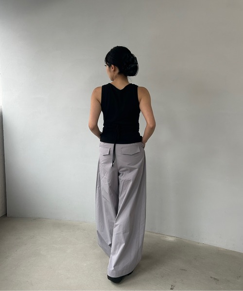 Fano Studios(ファノ ストゥディオズ)の「フロントプリーツ コットンワイドパンツ FX25K042【Fano Studios】(スラックス・レディース・パープル系・L/M/S)」の17枚目の写真