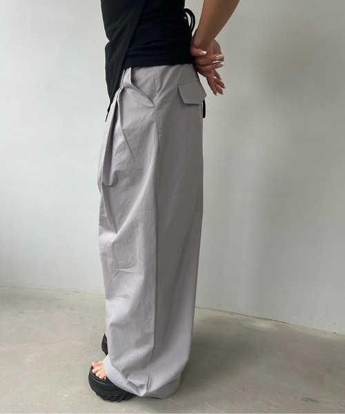 Fano Studios(ファノ ストゥディオズ)の「フロントプリーツ コットンワイドパンツ FX25K042【Fano Studios】(スラックス・レディース・パープル系・L/M/S)」の19枚目の写真