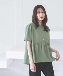 GLOBAL WORK | ジャガードペプラムプルオーバー/311078(Tシャツ/カットソー)