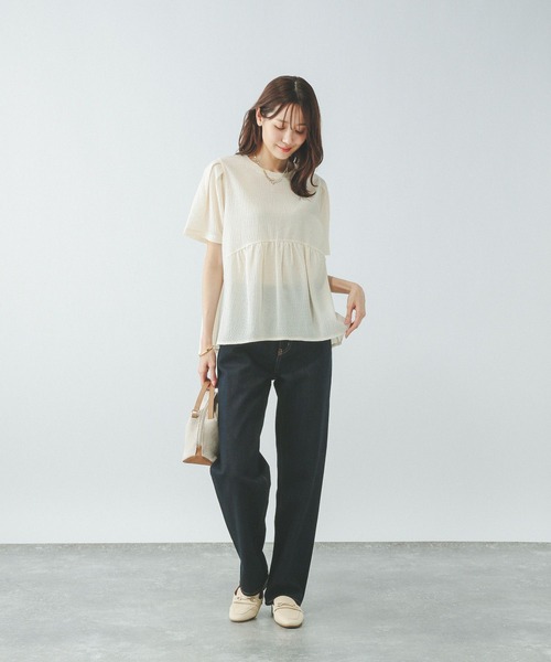 組子4枚1組 GLOBAL WORK｜ジャガードペプラムプルオーバー/311078 | Rakuten