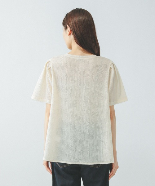 GLOBAL WORK(グローバルワーク)の「ジャガードペプラムプルオーバー/311078(Tシャツ/カットソー・レディース・アイボリー/ブラック/グリーン系その他3・MEDIUM/LARGE)」の18枚目の写真