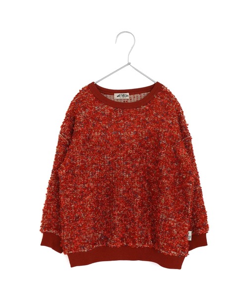 MAKE YOUR DAY(メイクユアデイ)の「ネップジャガードプルオーバー■80~140cm(スウェット・キッズ・ピンク/オレンジ・100/110/80/90/120/130/140)」の2枚目の写真