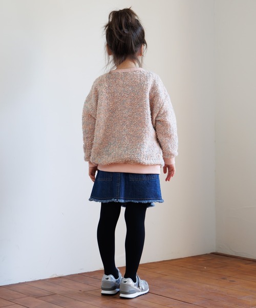 MAKE YOUR DAY(メイクユアデイ)の「ネップジャガードプルオーバー■80~140cm(スウェット・キッズ・ピンク/オレンジ・100/110/80/90/120/130/140)」の8枚目の写真