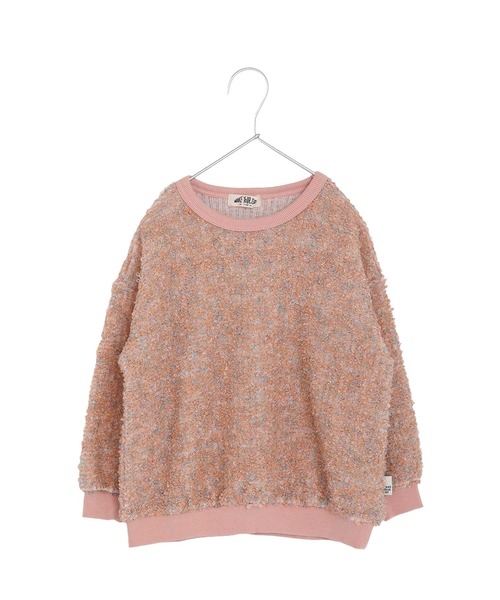 MAKE YOUR DAY(メイクユアデイ)の「ネップジャガードプルオーバー■80~140cm(スウェット・キッズ・ピンク/オレンジ・100/110/80/90/120/130/140)」の3枚目の写真