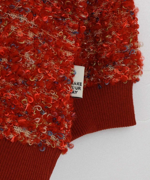 MAKE YOUR DAY(メイクユアデイ)の「ネップジャガードプルオーバー■80~140cm(スウェット・キッズ・ピンク/オレンジ・100/110/80/90/120/130/140)」の12枚目の写真