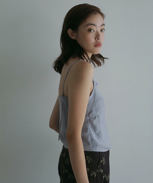 セール】Satin Gather Camisole（キャミソール）｜anuke