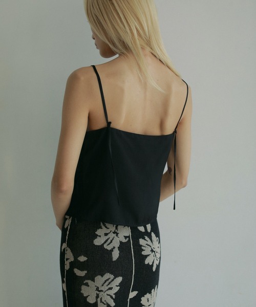キャミソール UN3D. - satin gather camisole ànuke online store（アンヌーク） / Satin Gather