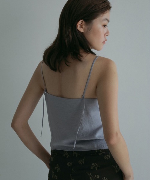 anuke（アンヌーク）の「Satin Gather Camisole（キャミソール・レディース・アイボリー/ブラック/ピンク系その他/ブルー系その他・FREE）」の12枚目の写真