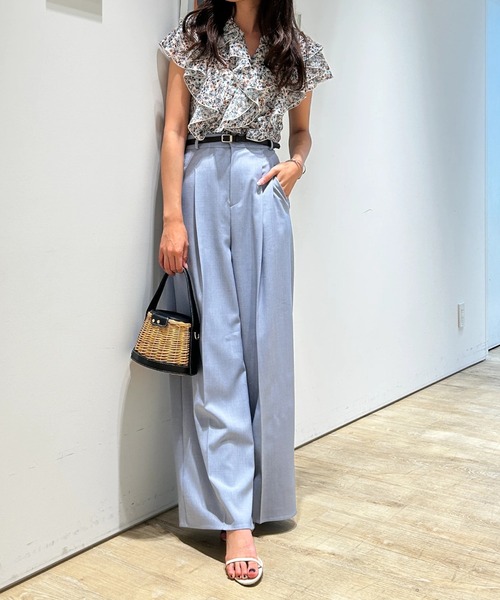 JUSGLITTY（ジャスグリッティー）の「フローレットフリルブラウス（シャツ/ブラウス・レディース・ライトイエロー/オレンジ系その他2・1/2）」の7枚目の写真